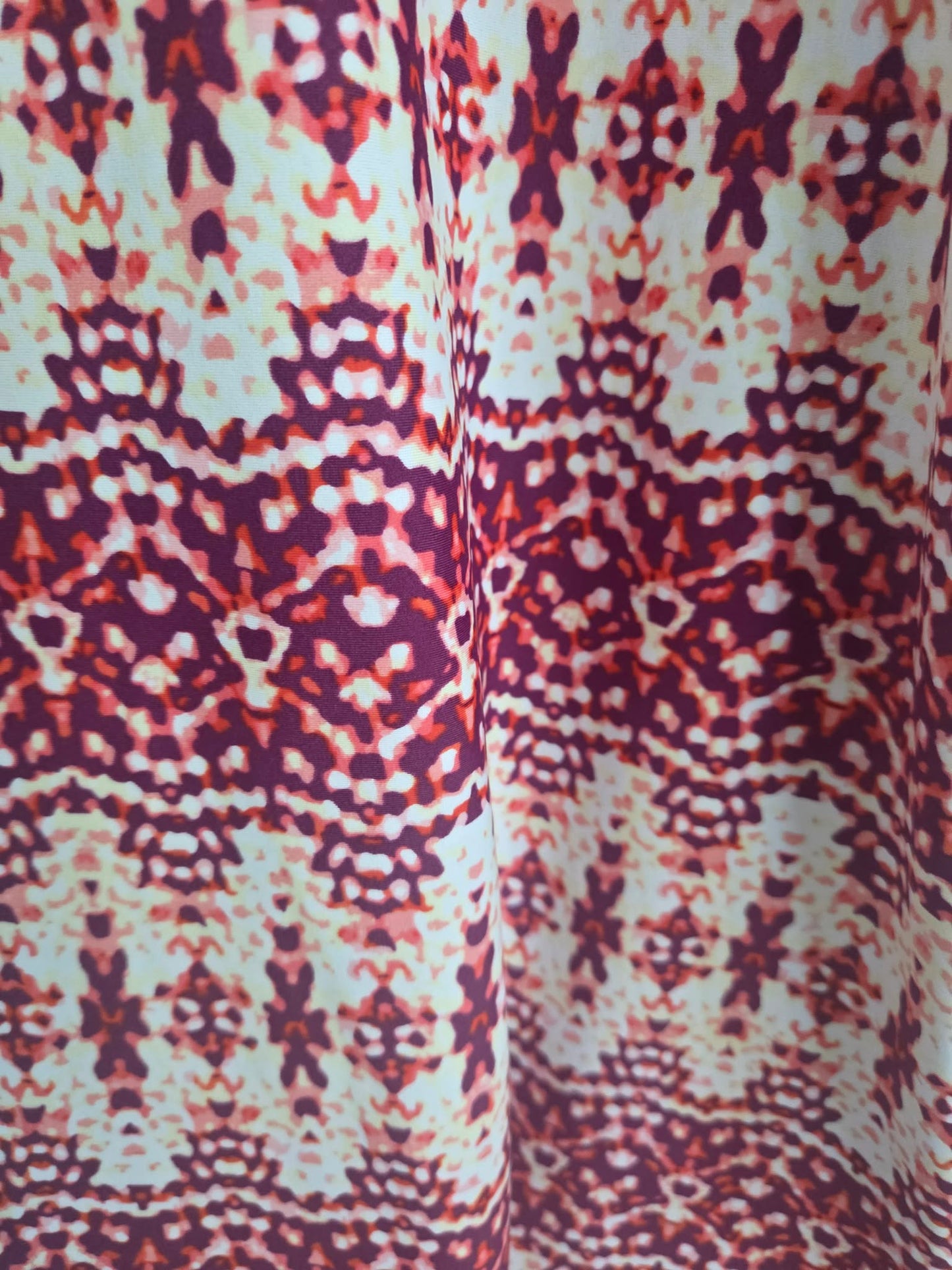 Red & Black Tribal Top